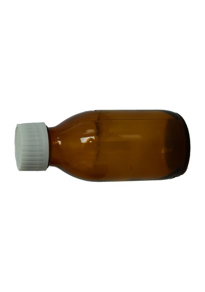Lokman Avm Boş Kilitli Kapaklı Cam Şişe Koyu Renkli 100 ML