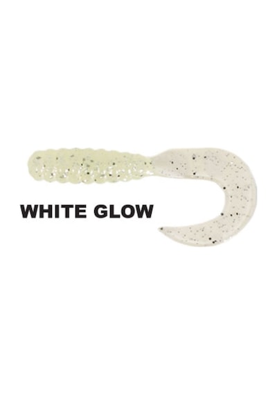 Ryuji Swim Worm White Glow 5.5cm Kokulu Tpr Slikon Yem 8 Adet