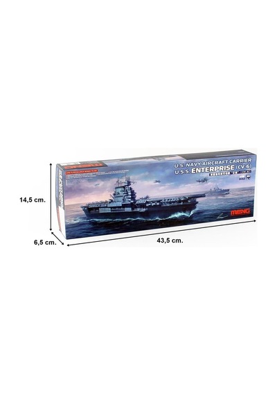 Meng Ps-005 1/700 Ölçek, Amerikan U.s.s. Enterprise Cv-6 Uçak Gemisi, Plastik Model Kiti