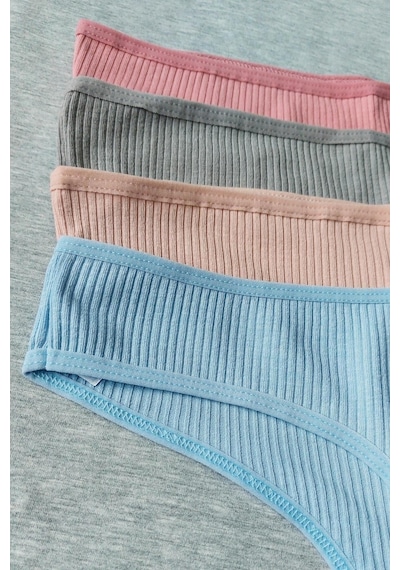 Sensu Kadın Fitilli Brazilian Tanga 7'li Paket Set Model-5 Model5