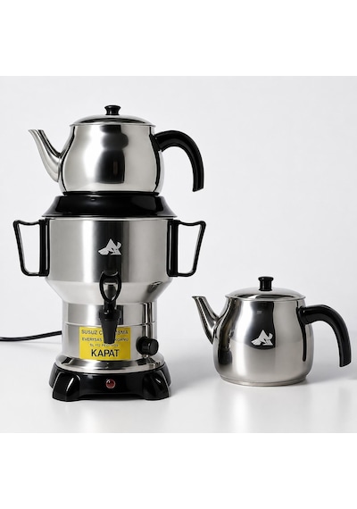 4,5 Litre Çay Semaveri Gizli Rezistans Elektrikli