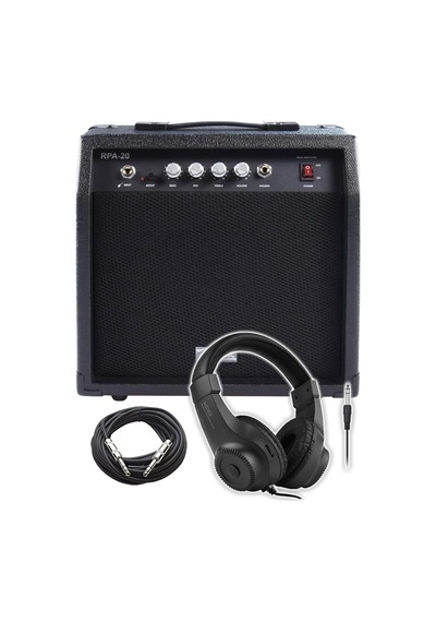 Rpa-20 Bas Gitar Amfisi, 20 Watt, Kulaklık Ve Jak Kablosu Dahil, Siyah