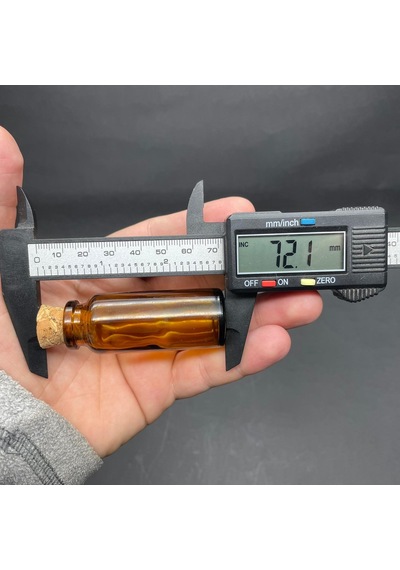 Amber Tıpalı Cam Şişe Kahverengi Tıpalı Cam Şişe 15 ML