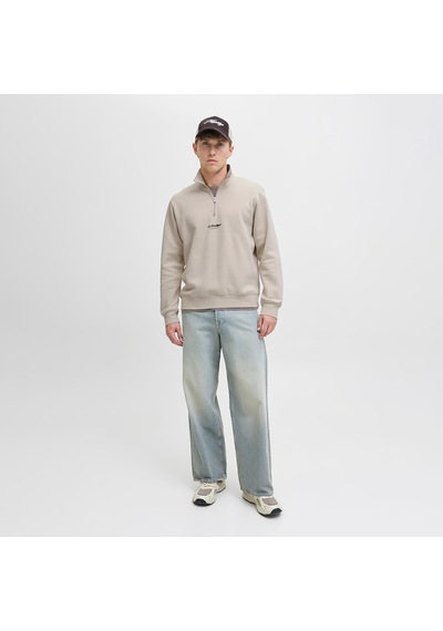 Jack & Jones Soho Erkek Krem Sweatshirt 12278793-mbm Krem