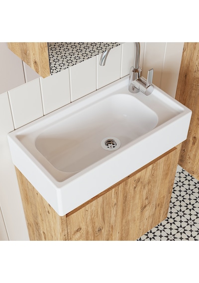 Roomart Ayaksız Tek Kapaklı Lavabolu 50cm Banyo Dolabı Atlantik Ç Atlantik - Çam Roomart Ayaksız Tek Kapaklı Lavabolu 50cm Banyo Dolabı Atlantik Ç Atlantik - Çam