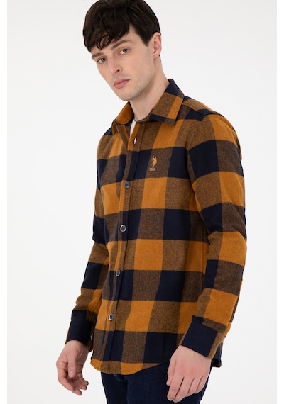 U.s. Polo Assn. Erkek Lacivert Gömlek Desenli 50297504-vr033 Lacivert