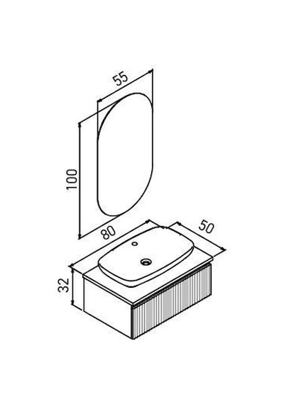 Orka Lentia 80 Cm Ceviz Banyo Dolabı Alt Modül Lavabo Ceviz Orka Lentia 80 Cm Ceviz Banyo Dolabı Alt Modül Lavabo Ceviz