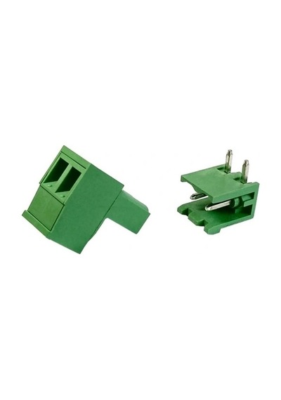 2 Pin 7.62mm Geçmeli 90c Takım Klemens