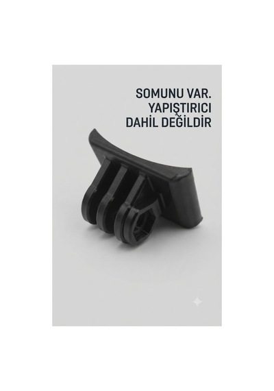 Shark Skwal I3 Uyumlu Aksiyon Kamera Aparatı - Kask Çene Bağlantı Aparatı Siyah