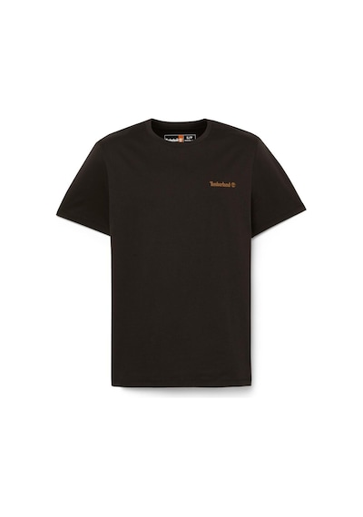 Timberland Small Linear Logo Print Tee Erkek Tişört Tb0a5qqt0011 Siyah
