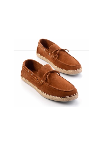 Bambi Taba Leather Erkek Espadril E01395409702 Taba