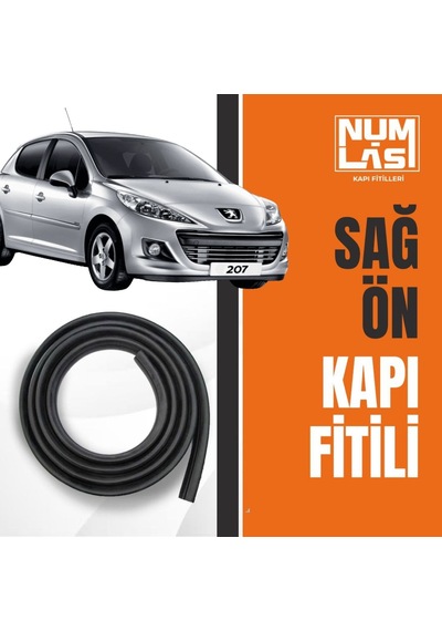Peugeot 207+ Sağ Ön Kapı Fitili-a Kalite-numlas-nm3645