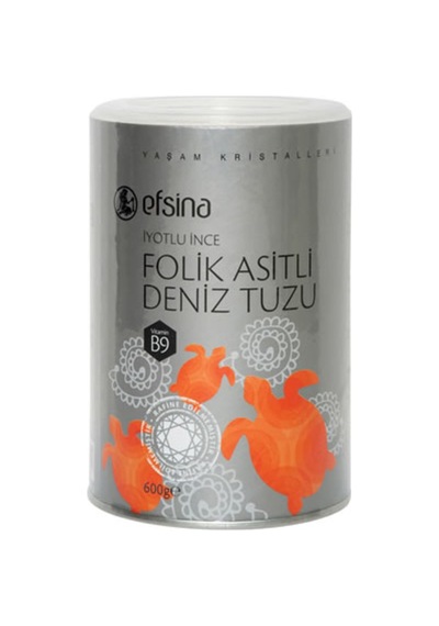 Efsina Folik Asitli Deniz Tuzu 600 G - 8 Adet Tarı