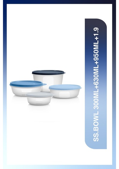 Saklama Ve Servis Kabı Bowl Seti 2 Hava Geçirmez Pratik Çözüm Beyaz