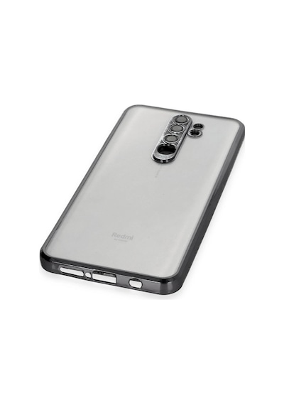 Newface Xiaomi Redmi Note 8 Pro Kılıf Razer Lensli Silikon Semeglbl - 64 - Siyah Sıyah