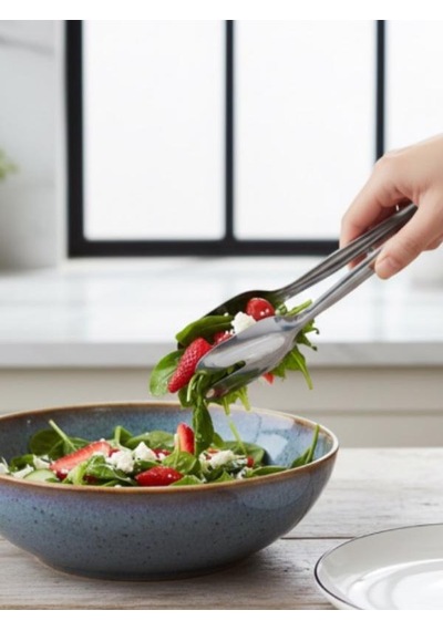 Salata Maşası Paslanmaz Çelik, Pratik Servis Maşası