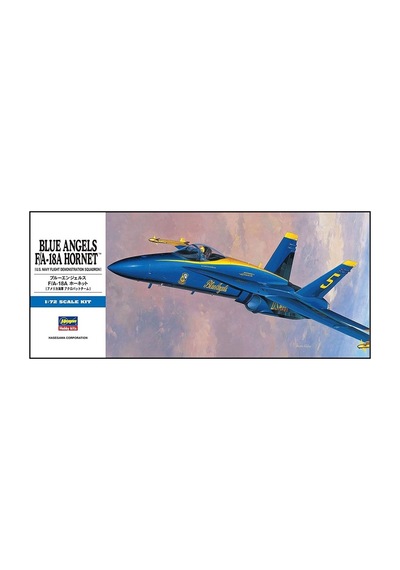 Hasegawa D10 440 1/72 Ölçek, F/a-18a Hornet Blue Angels, Savaş Uçağı Plastik Model Kiti-51068