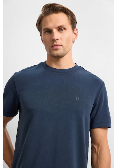 Backandbond Lacivert Regular Fit Basıc Tişört
