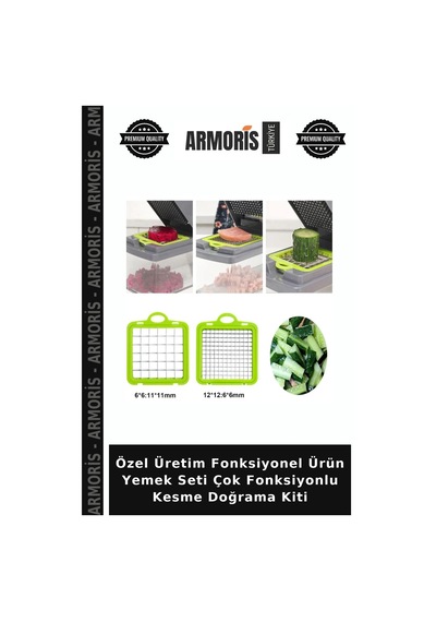 Özel Üretim Fonksiyonel Ürün Yemek Seti Çok Fonksiyonlu Kesme Doğrama Kiti Çok Renkli