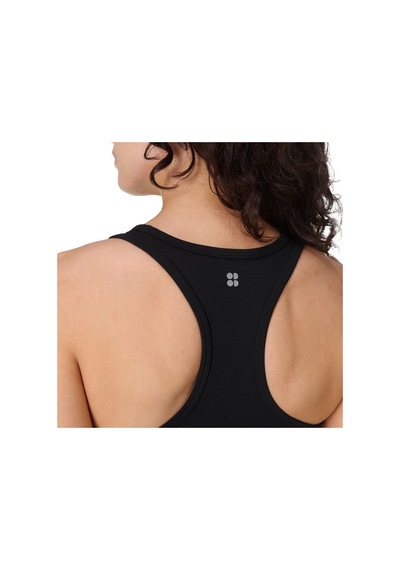 Sweaty Betty Sweaty Betty Power Medium Impact Crop Gym T Kadın Fitness Bra Blk Siyah