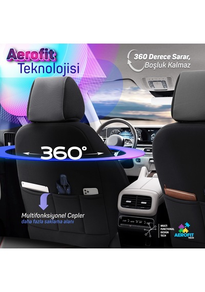 Otom Core Design Premium Deri Ekstra Destekli Oto Koltuk Kılıfı 550899954