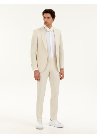 Cacharel Ekru Slim Fit Smokin Bej
