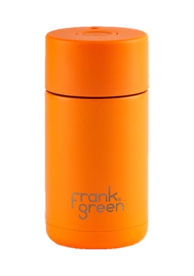 Frank Green Turuncu Düğme Kapaklı Mini Termos 355 ML No:124