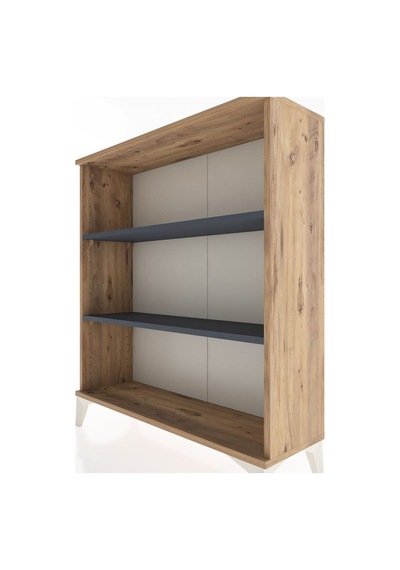 Arges Şifonyer 2 Raflı 88x30x106 Çam-antrasit Atlas Çam
