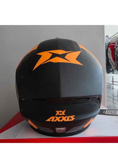 Kapalı Kask Axxıs Mat Siyah Neon Turuncu Xl Mat Siyah - Turuncu