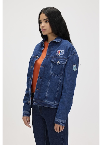 Adelina Koyu Mavi Kadın Denim Ceket-indigo İndigo
