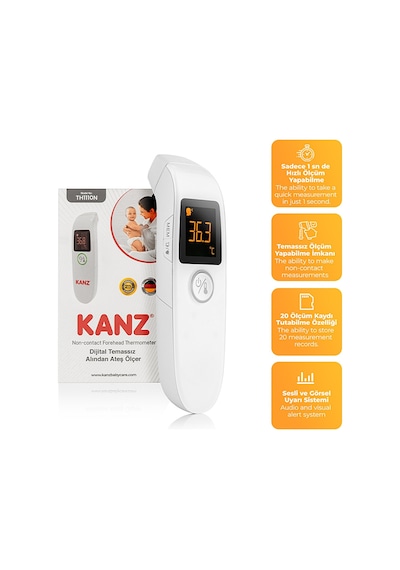 Kanz Htc-2 KNZ-6903 Dijital Temassız Alından Ateş Ölçer