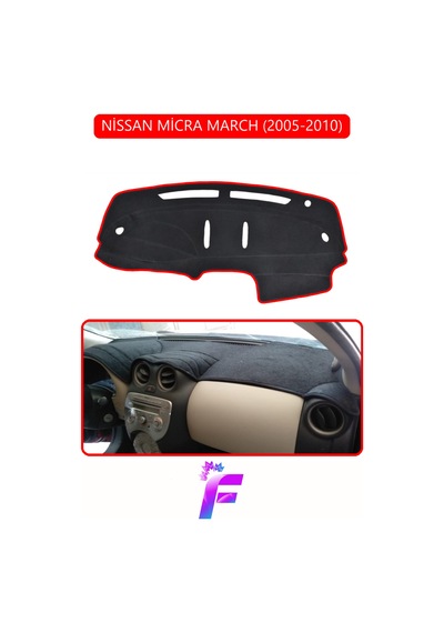 Nissan Micra 2005-2010 Uyumlu Torpido Örtüsü Yansıma Önleyici Tam Koruma Kolay Montaj H63