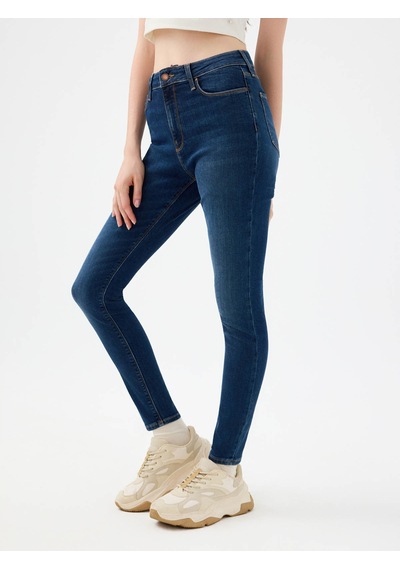 Loft Natalie Skinny Fit Koyu Mavi Kadın Jean Pantolon Lf2037056 Koyu Mavi