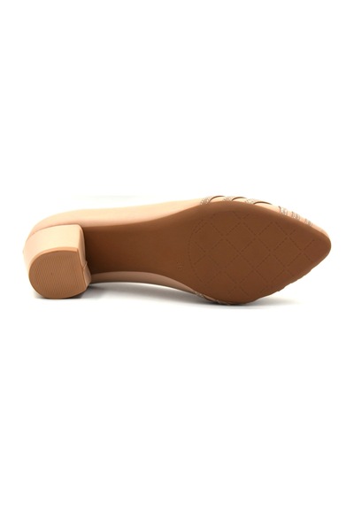 Park Moda Parkmoda D8618 Topuklu Kadın Ayakkabı Ten Ten