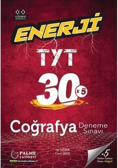 Palme Yks Tyt Enerji Coğrafya 30 Deneme Sınavı
