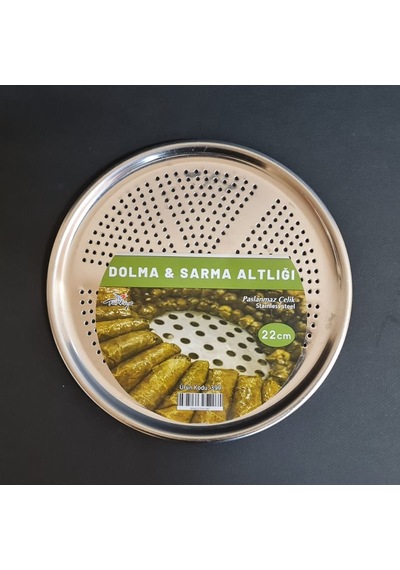 Dolma Ve Yaprak Sarma Altlığı Paslanmaz Çelik Tencere Altlığı 22 Cm Gümüş