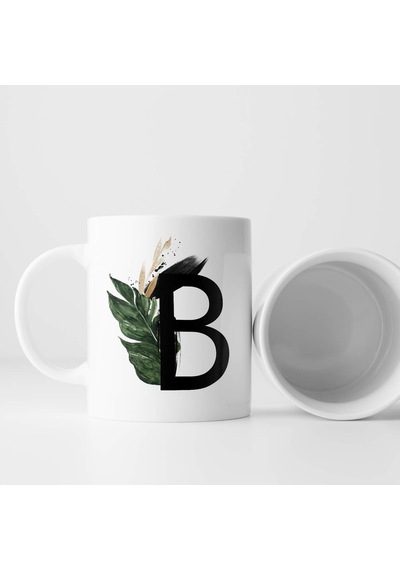 B Harfi Baskılı Çiçek Desenli Dekoratif Baş Harf Baskılı Kupa Bardak B Harfli Kahve Bardağı Beyaz - Çok Renkli B Harfi Baskılı Çiçek Desenli Dekoratif Baş Harf Baskılı Kupa Bardak B Harfli Kahve Bardağı Beyaz - Çok Renkli
