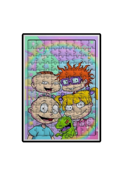 Ghostbastır Design Rugrats 99 Parça Ayaklı Puzzle Dekoratif Çocuk Yapbozu 0113