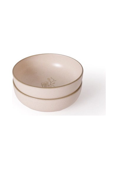Keramika Taupe Bloom Salata Kasesi 18 Cm 2 Adet 22519