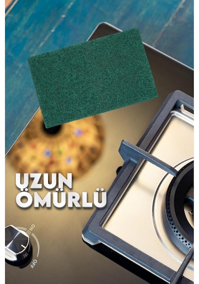 Grimorlife 9 Adet Ovucu Bulaşık Keçesi Bulaşık Süngeri Dayanıklı Yağ Ve Kir Sökücü Mutfak Sünger Keçe Seti