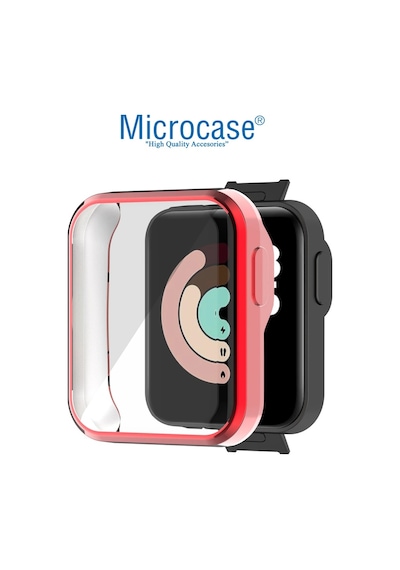 Microcase Xiaomi Mi Watch Lite Önü Kapalı Tasarım Silikon Kılıf