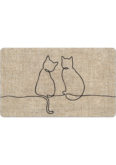 Evaşk Kapı Önü Paspası Vinil Kaymaz Tabanlı 45 X 70 Evaşkdm12117