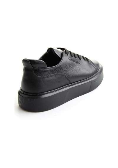 Bambi Siyah Napa Hakiki Deri Erkek Sneaker E01803402443