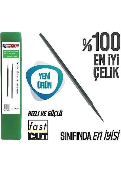 Bay - Tec Yassı Eğe Orta Diş 6 Mm 1 Adet