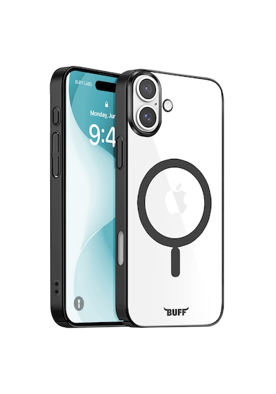 Apple Uyumlu iPhone Buff 16 Magsafe Slim Fit Kılıf Black