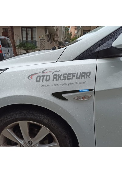 Volkswagen Eos Çamurluk Venti Parlak Siyah  Logolu