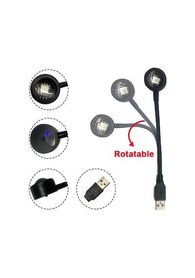 Sge Teknoloji Usb Led Gün Batımı Projektör Lambası Fotoğraf Çekim Işığı