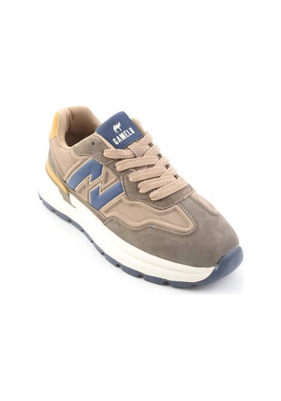 Bambi Kahve Süet Hakiki Deri Erkek Sneaker E01175561002