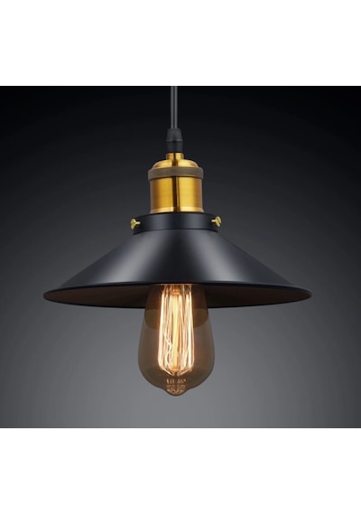 Mylights Retro Tekli Rustik Metal Sarkıt Avize 23 Cm En