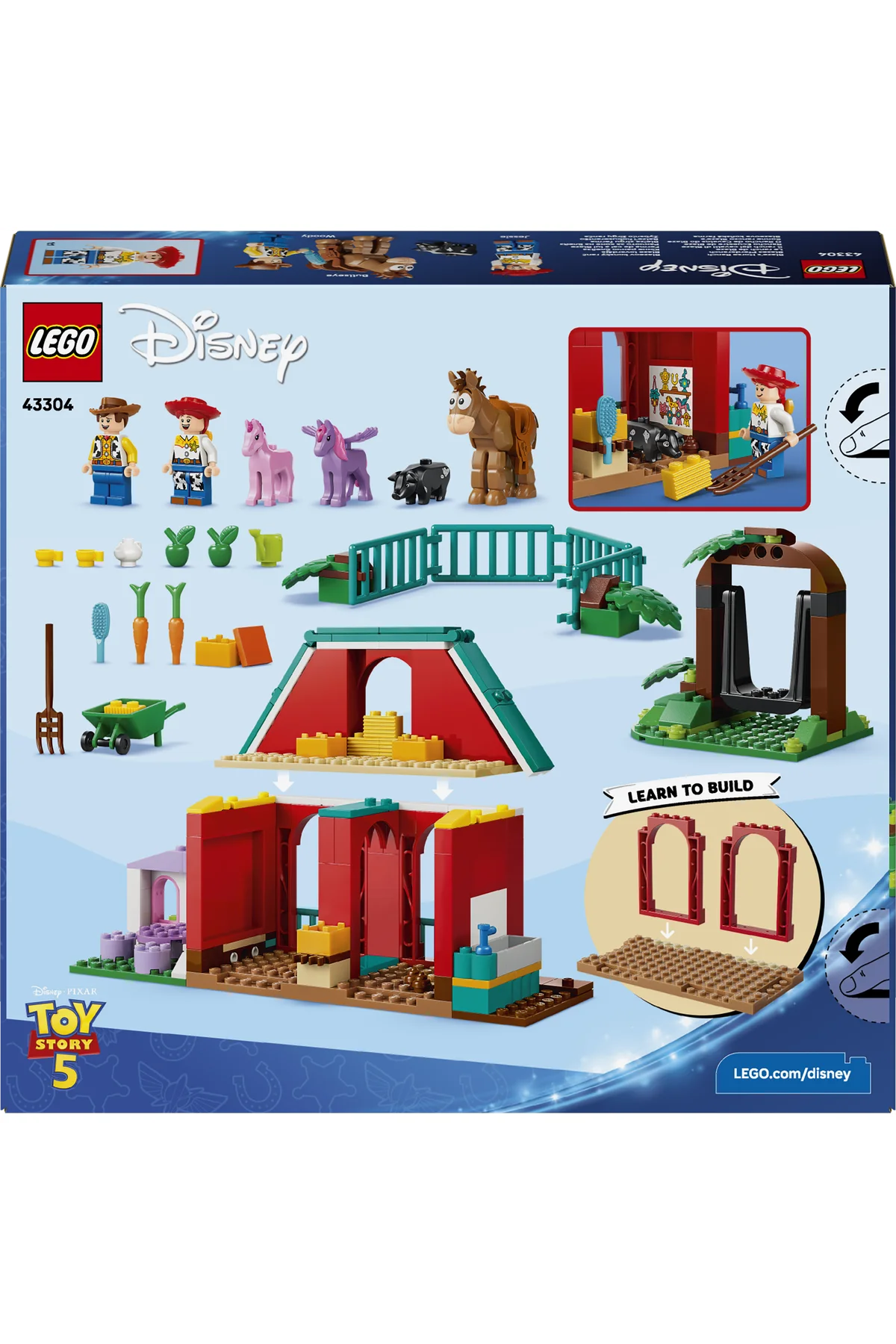 LEGO® ǀ Disney ve Pixar Oyuncak Hikayesi 5 Blaze’in At Çiftliği 43304 - 4 Yaş ve Üzeri Çocuklar için Yaratıcı Oyuncak Yapım Seti (209 Parça)